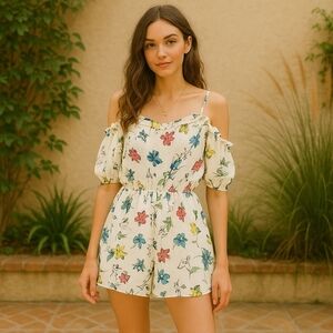 House of Harlow 1960 x REVOLVE Garnier Romper – Jura Floral – Size XS - EUC